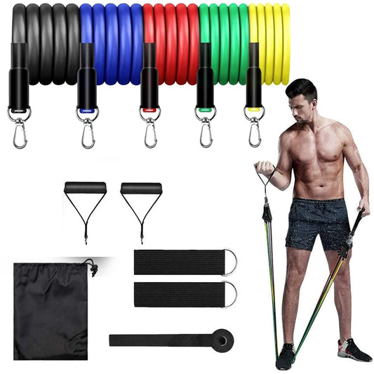 Premium Resistance Bands Set – Professional Toning & Workout Tubes, Stackable Up to 110 lbs