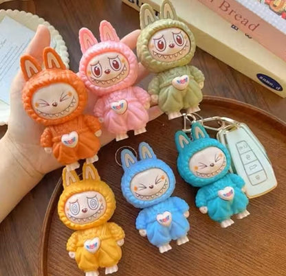 Labubu Keychain – Cute Cartoon Character Key Ring for Bags, Keys & Gifts