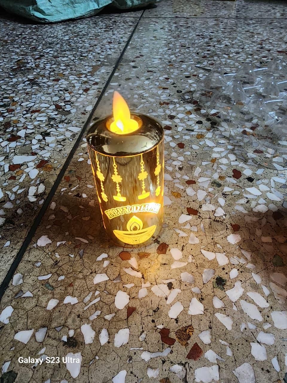 Realistic Moving Flame LED Candle Light – Flameless Flickering Lamp for Home & Decor