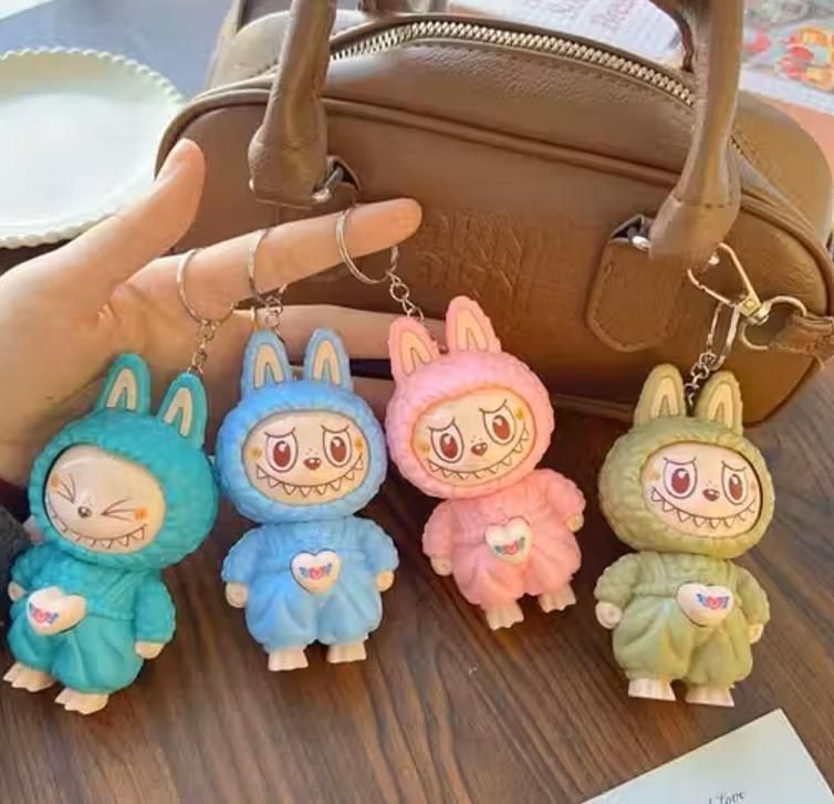 Labubu Keychain – Cute Cartoon Character Key Ring for Bags, Keys & Gifts