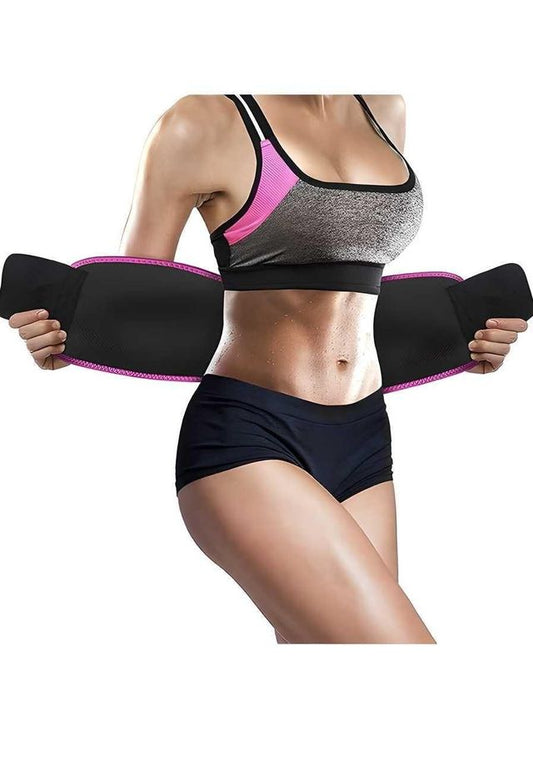 Adjustable Waist Trimmer Belt – Sweat & Slimming Ab Belt for Workout & Weight Loss